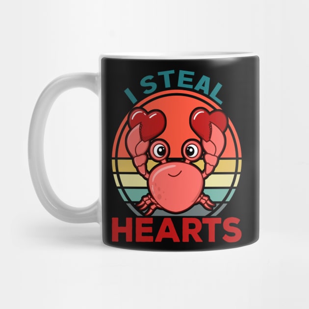 I Steal Hearts Crab Valentine's day by sufian